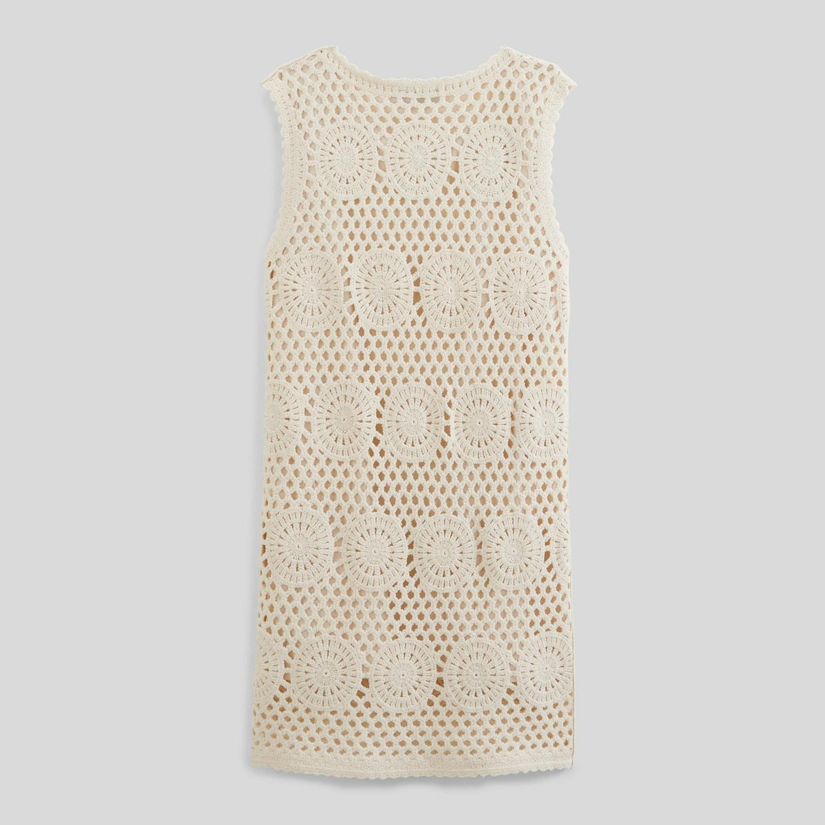 Robe droite en crochet amaretti, MONOPRIX