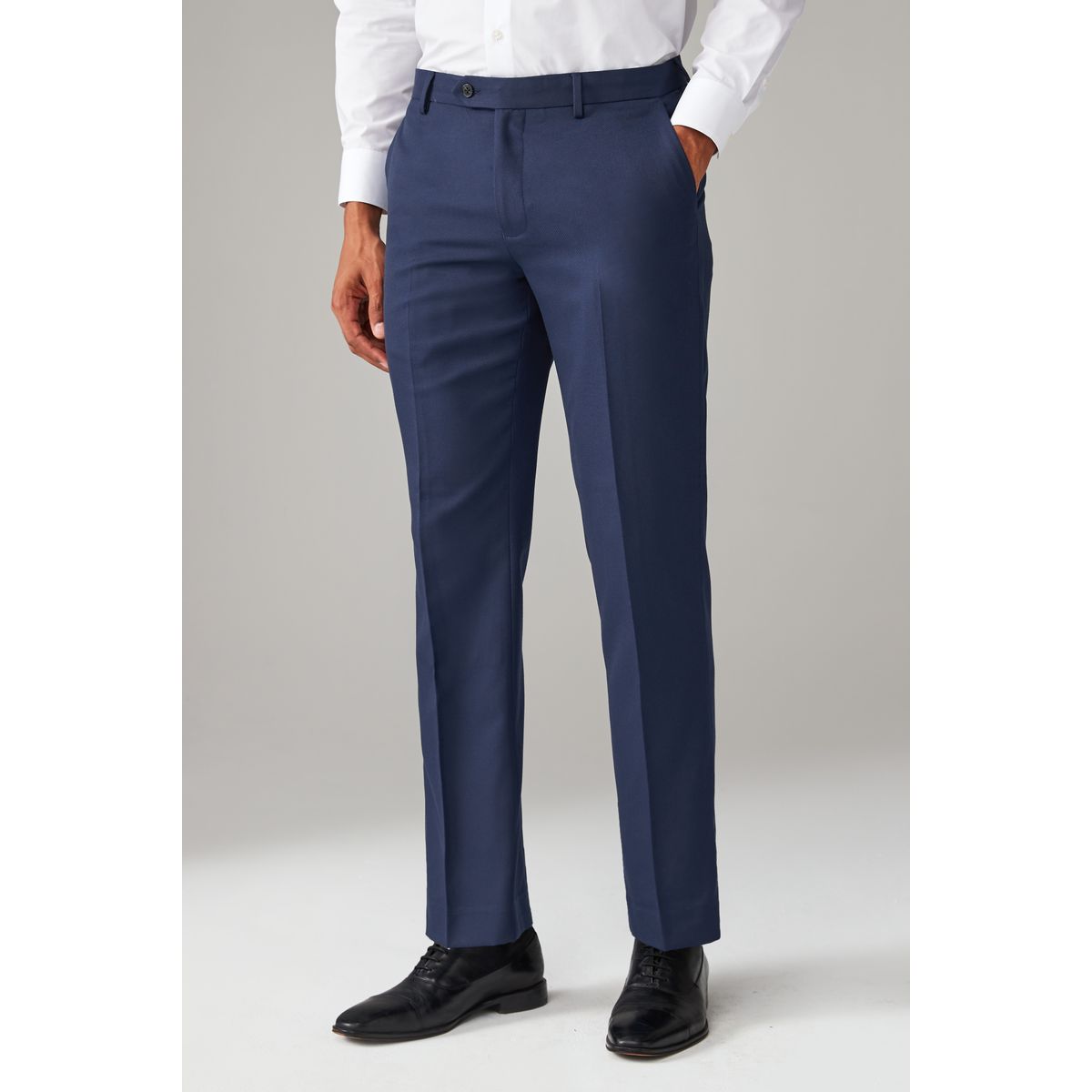 Pantalon de costume texturé bleu vif, NEXT