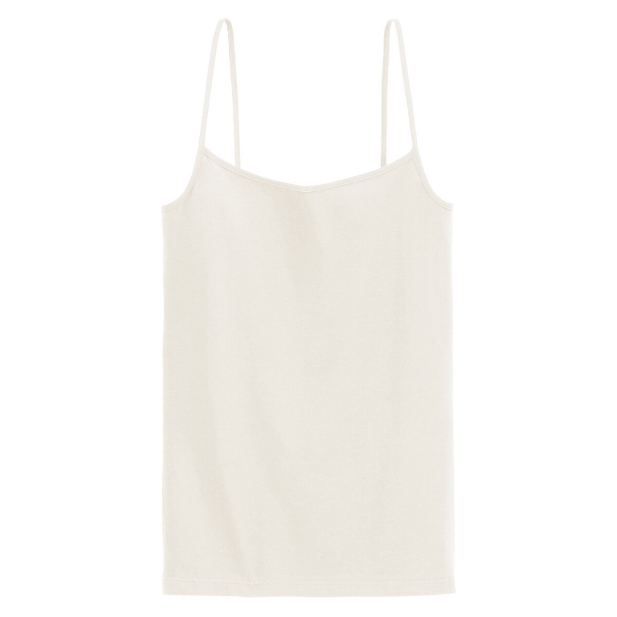 Top con spalline sottili bianco, LA REDOUTE COLLECTIONS