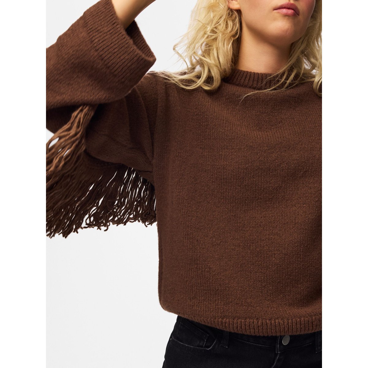 Pull En Maille marron - downtown brown1, PIECES