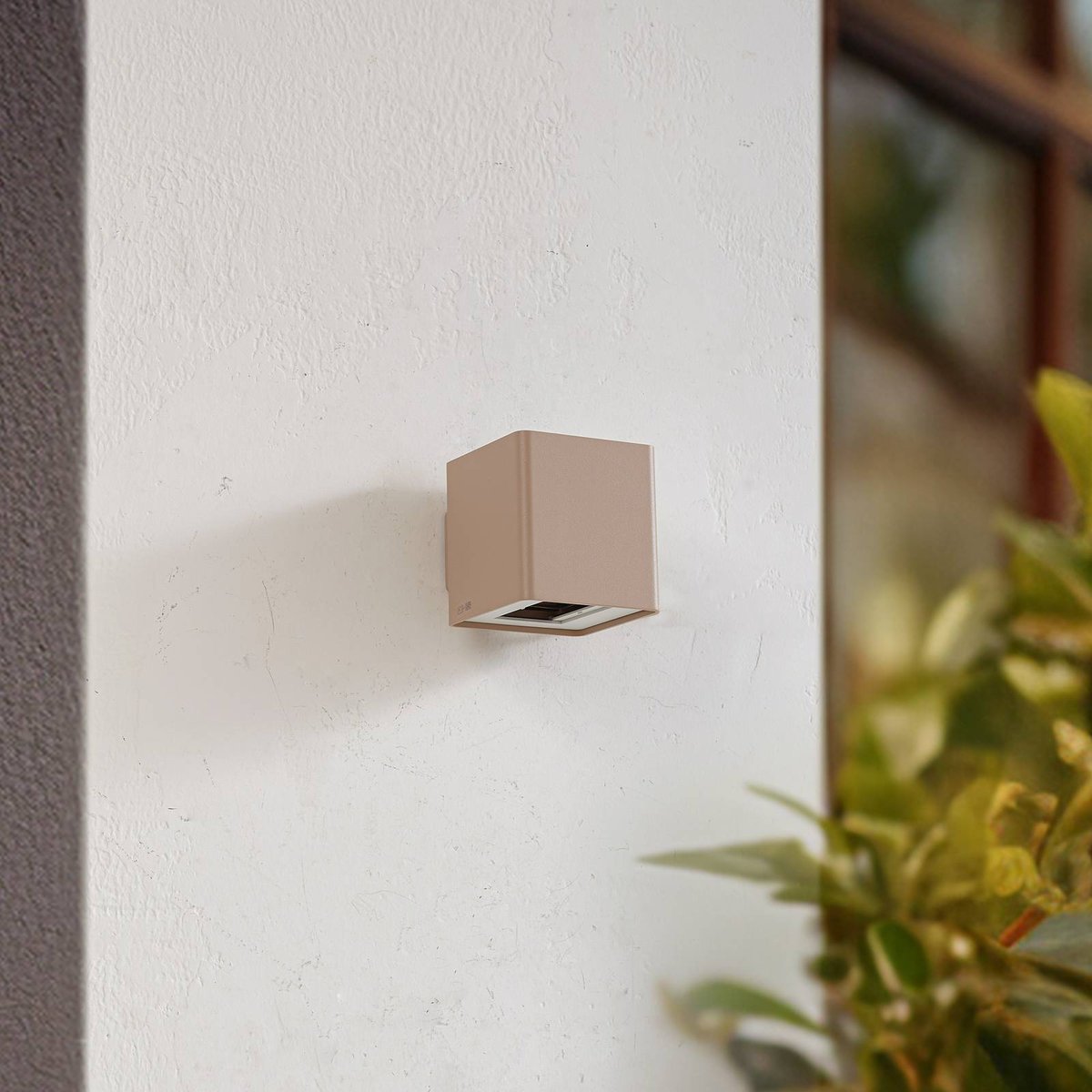 Applique extérieure en aluminium moderneLED beige sable, LUCANDE