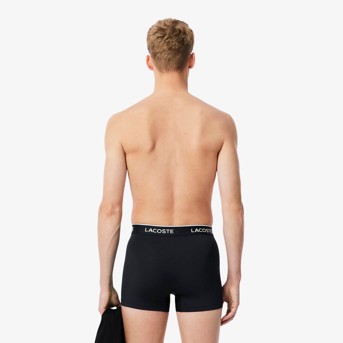Lot de 3 boxers courts microfibre noir-031, LACOSTE
