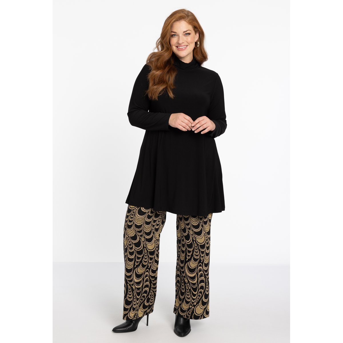 Pantalon cigarette fit noir, YOEK