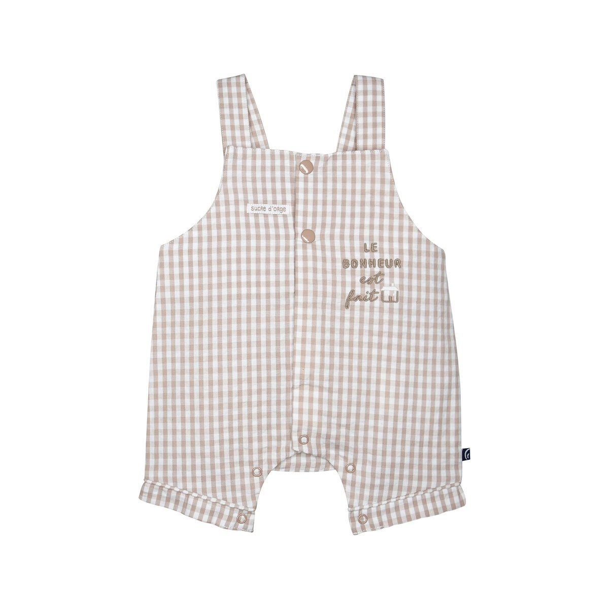 Tshirt salopette lorcan bebe beige, SUCRE D'ORGE