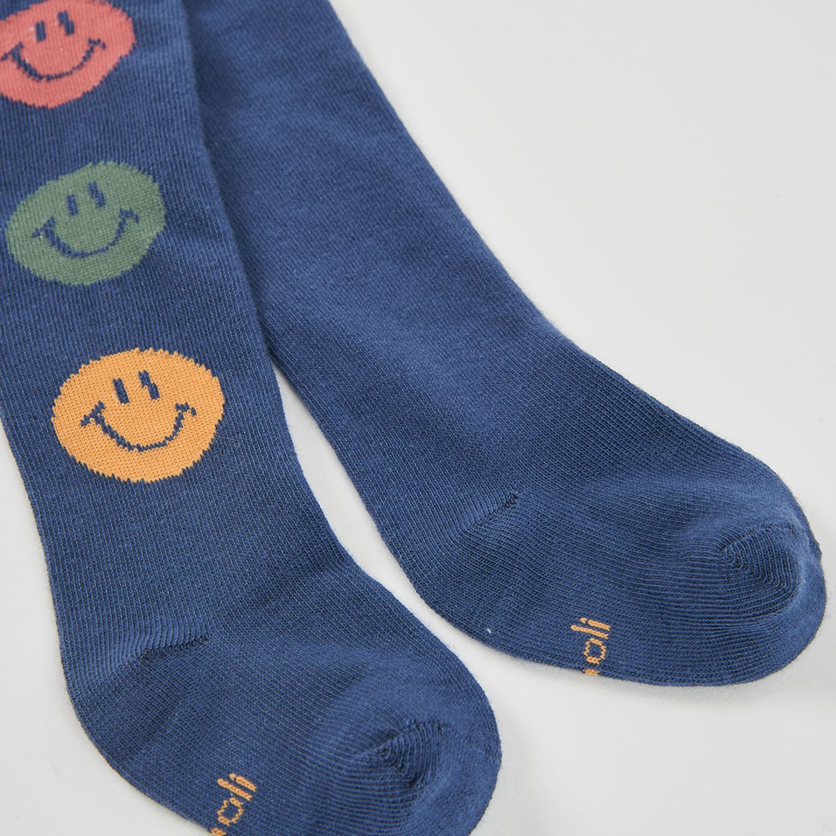 Collant imprimé smileys bleu, BOBOLI