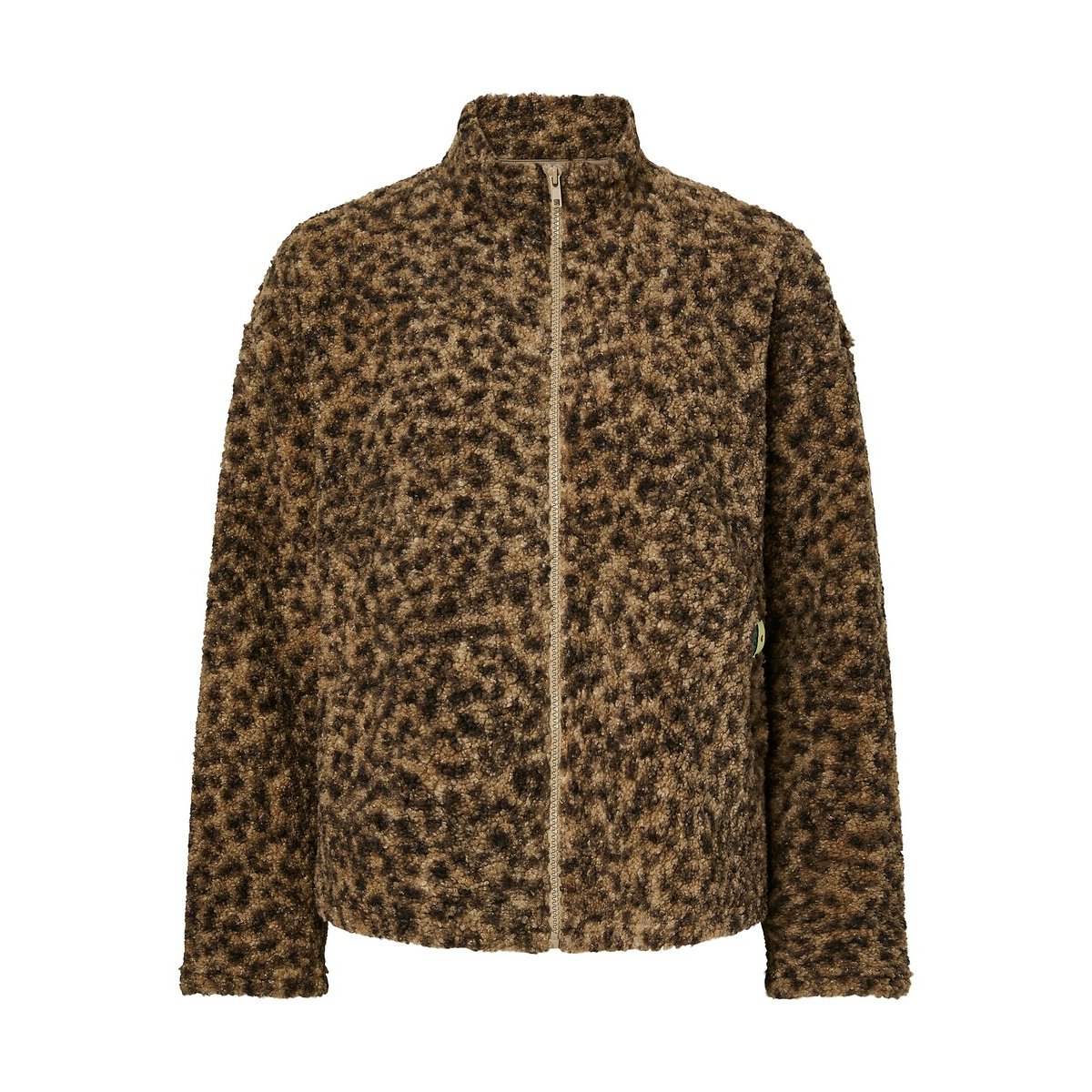 Veste polaire imprimé léopard imprimé léopard, PIECES