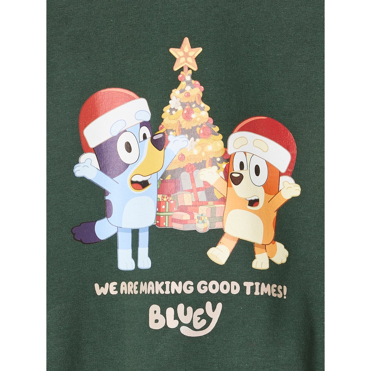 Sweat de Noël Bluey mixte vert sapin, VERTBAUDET