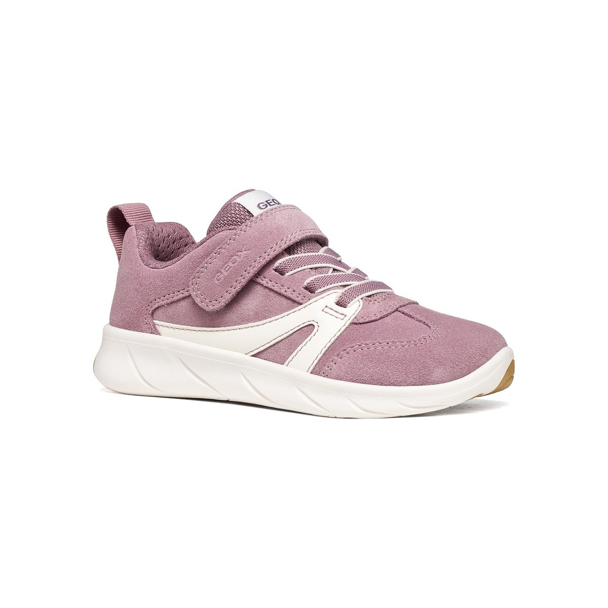 Baskets J FOOT-RUN vieux rose/blanc, GEOX
