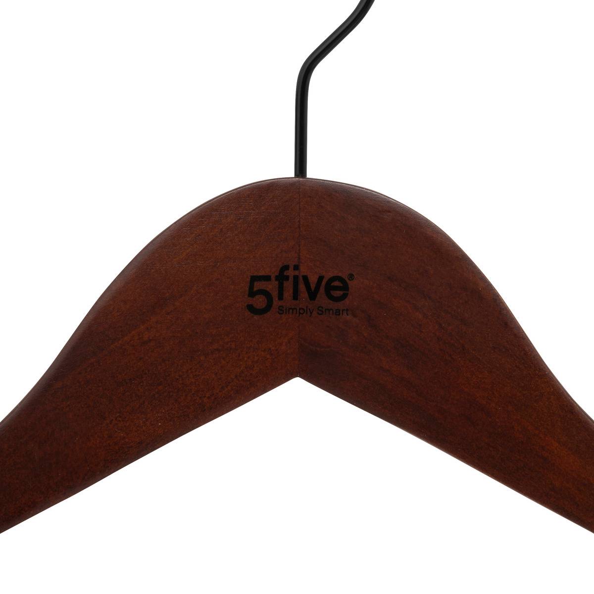 Cintre pour veste épaules larges HANG'SUIT marron tonka, 5FIVE SIMPLY SMART