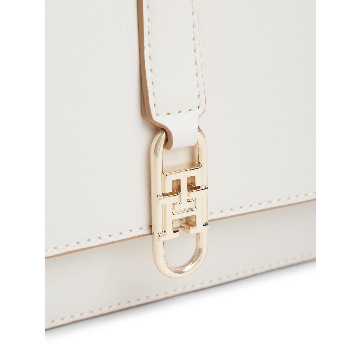Sac à main à bandoulière, TH LIBRE FLAP CROSSOVER crème, TOMMY HILFIGER
