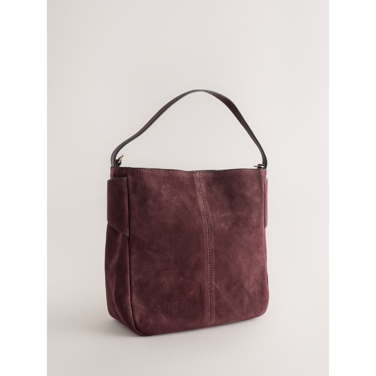 Sac à main style besace en daim ceinture rouge bordeaux, NEXT
