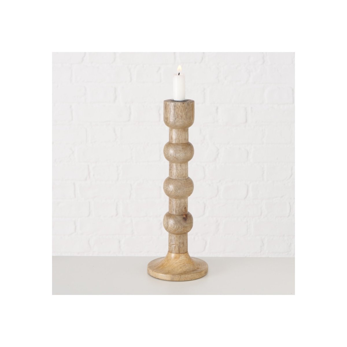 Set de 2 chandeliers en bois de mangue bois, WADIGA
