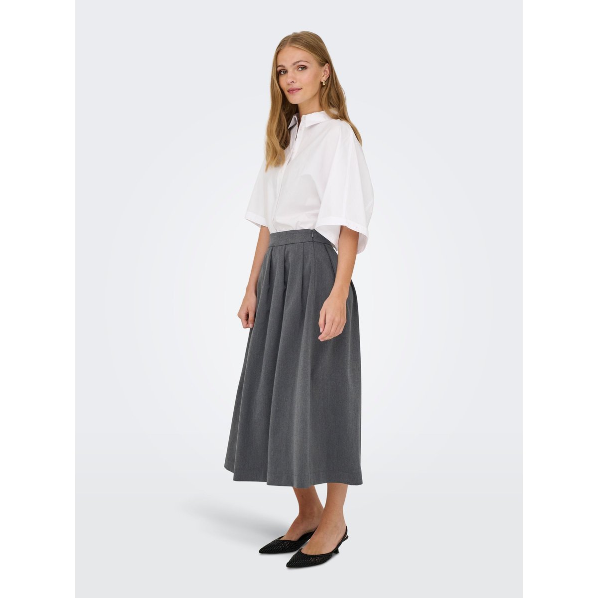 Jupe dark grey melange, JDY