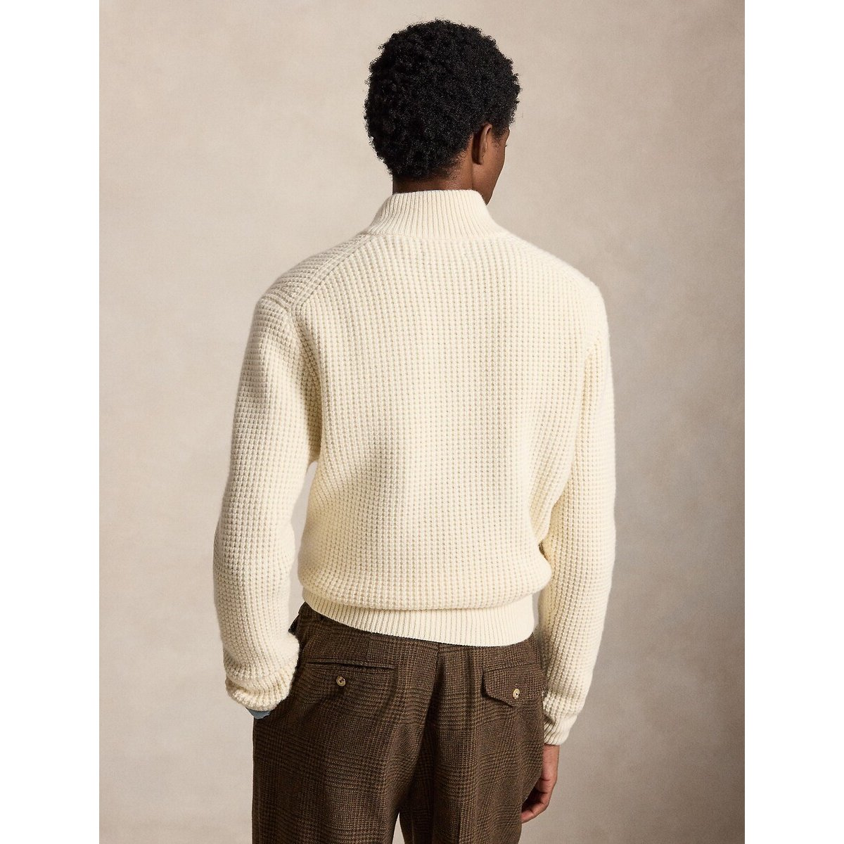Pull camionneur, en laine mélangée crème, POLO RALPH LAUREN