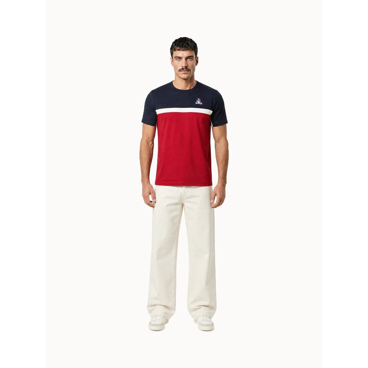 T-shirt Tricolore rio red/sky captain, LE COQ SPORTIF
