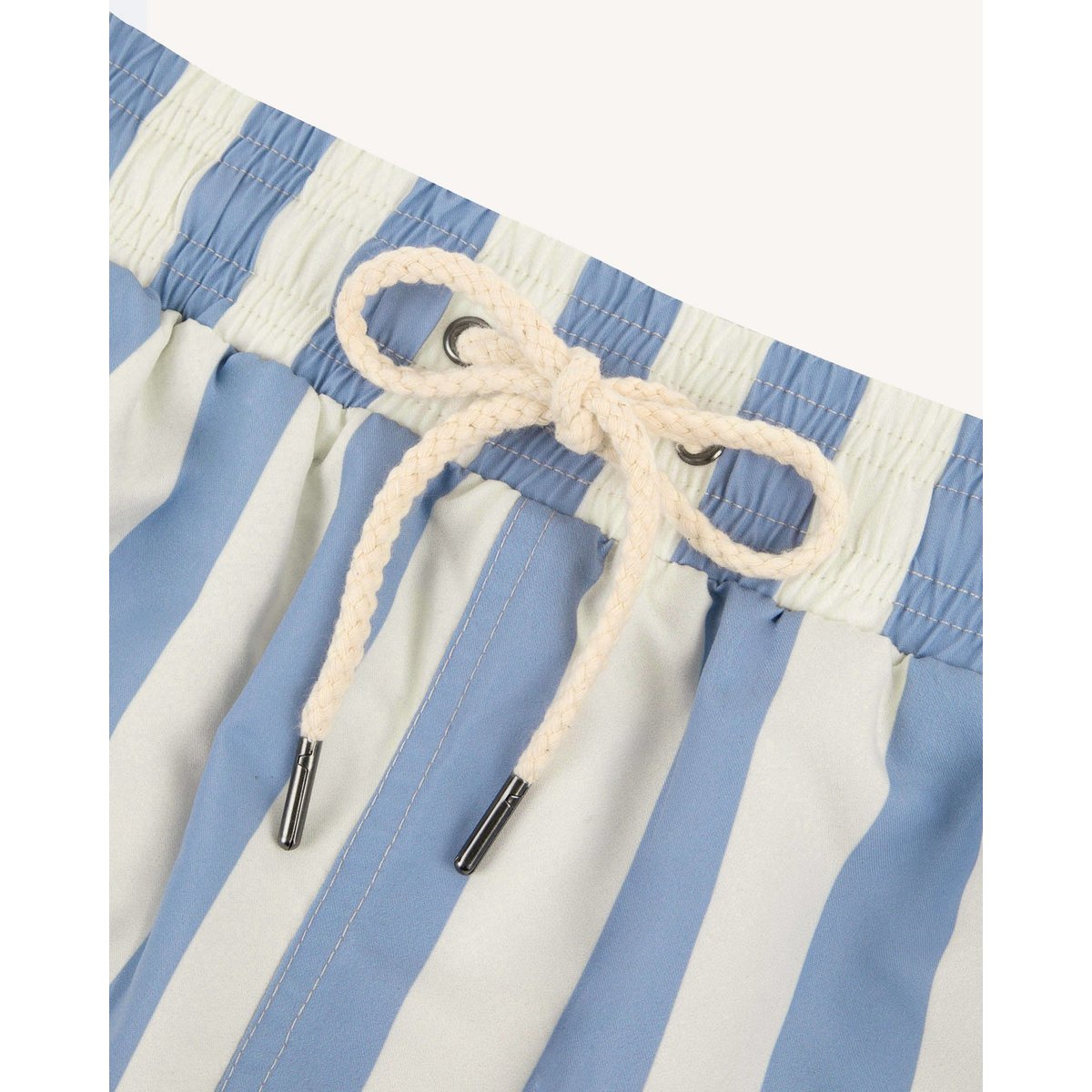 Maillot de bain rayé MIMIZAN ecru et bleu clair, FAGUO