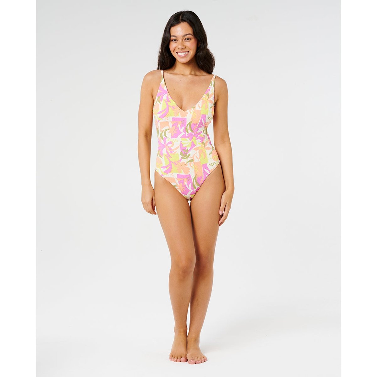 Maillot une pièce couverture complète Topanga Geo multicolore, RIP CURL