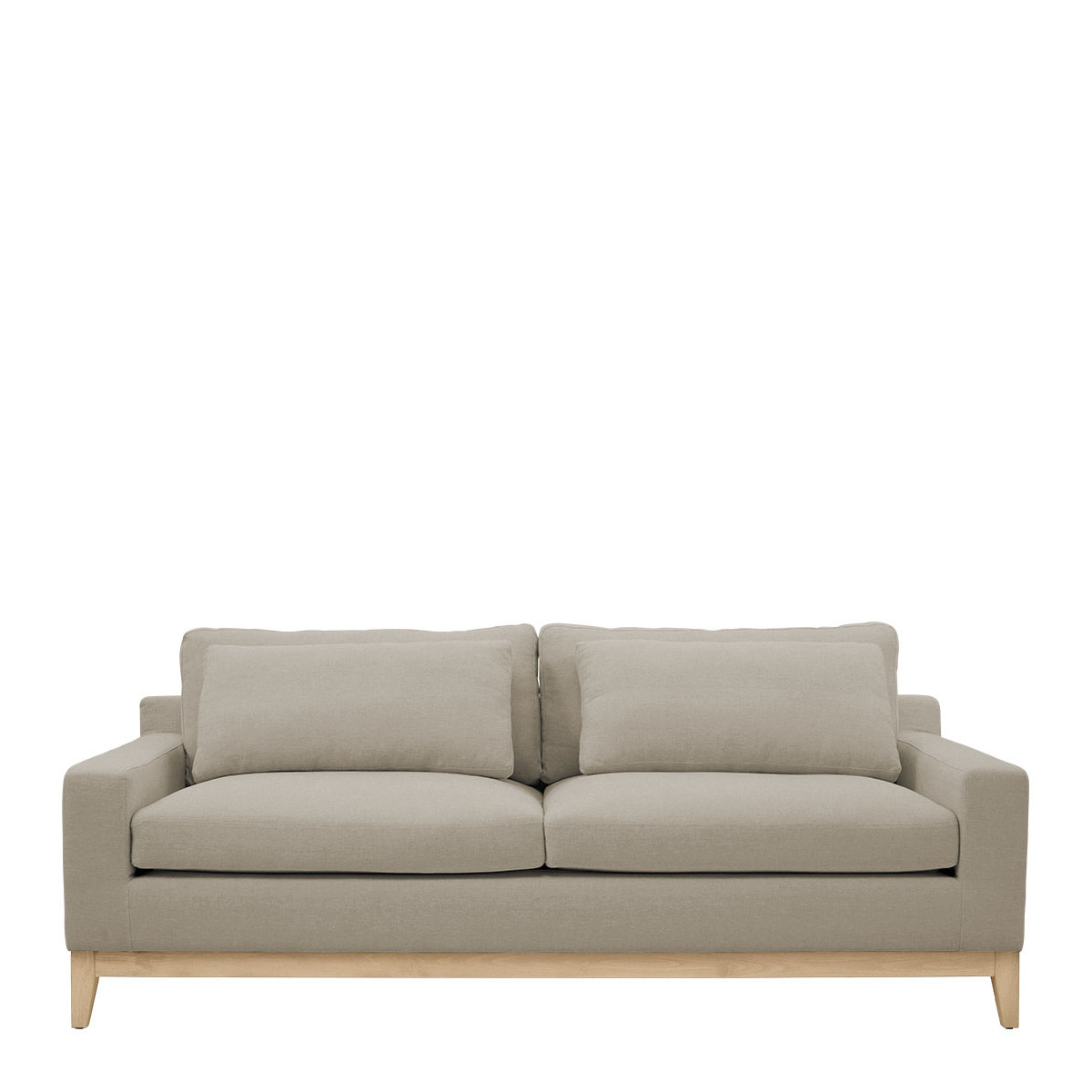 Canapé lin beige, BLANC D’IVOIRE