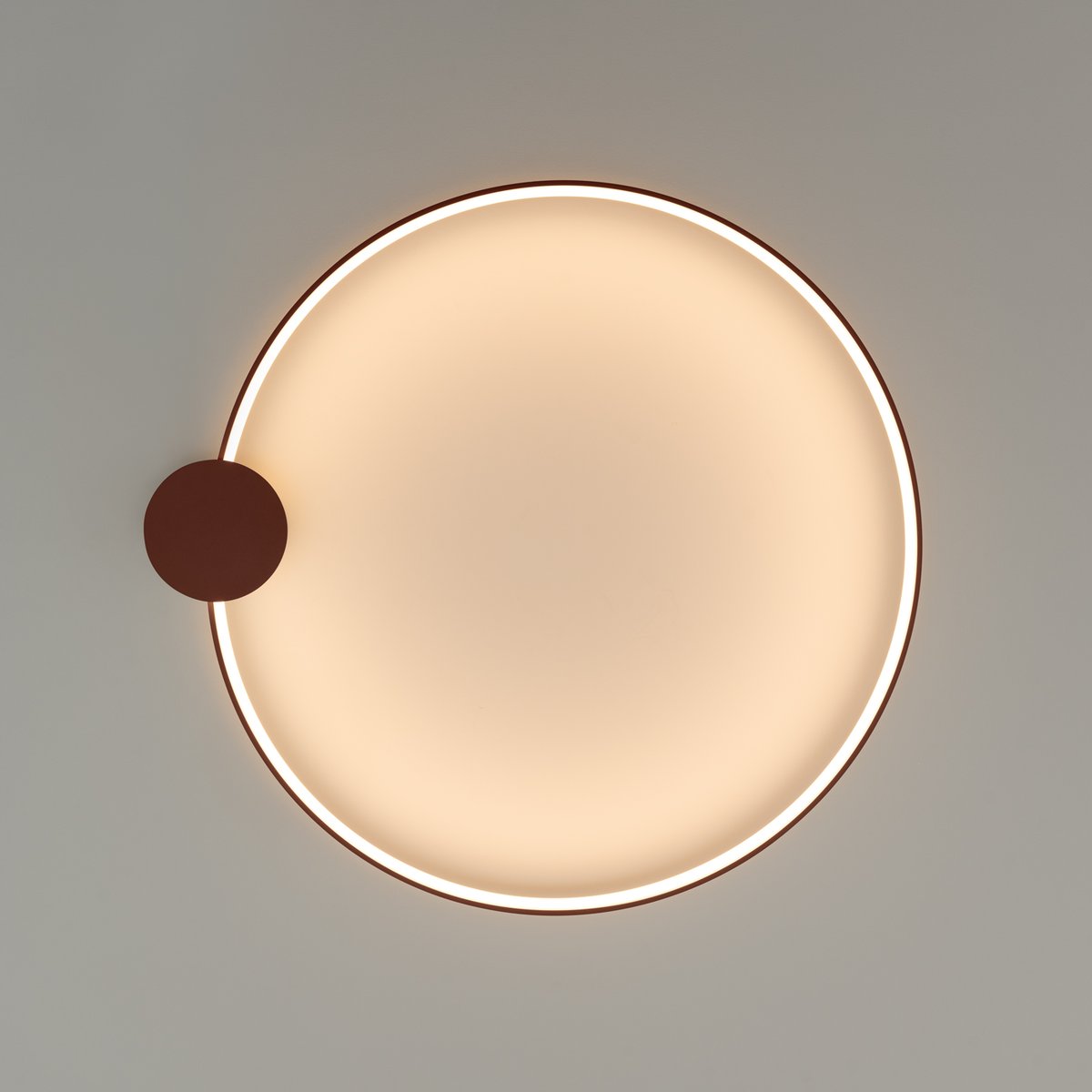 Plafonnier Aluminium Ocre Rouge LED 1 Rio ocre rouge, EDEN