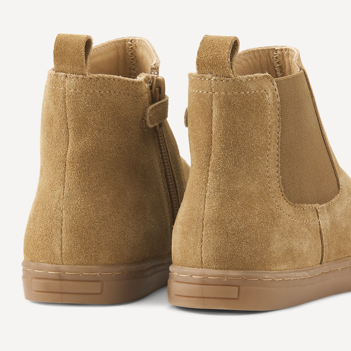 Leather Chelsea Boots camel, LA REDOUTE COLLECTIONS