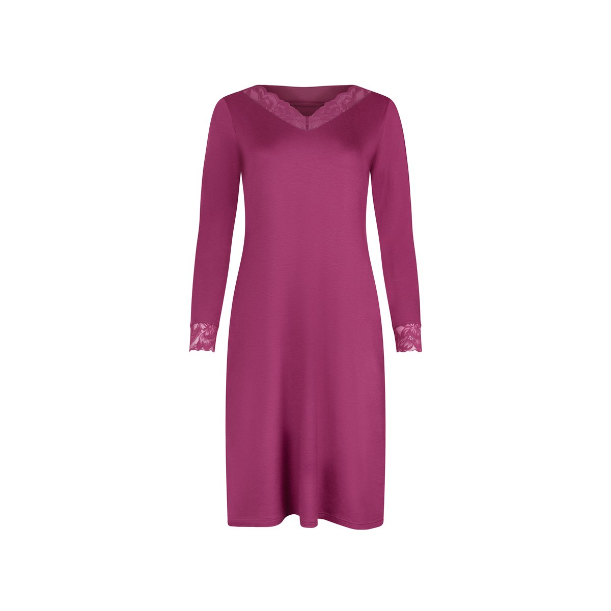 Chemise de nuit manches longues RUTH magenta, LISCA