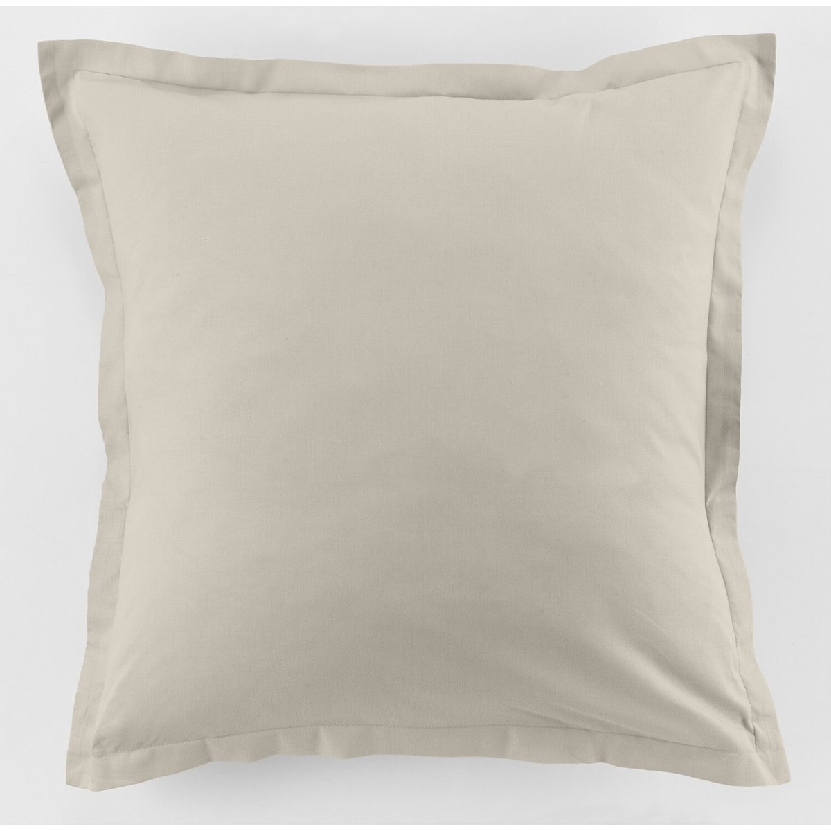 Parure de draps plat coton unie, ESSENTIEL ivoire, C DESIGN HOME TEXTILE