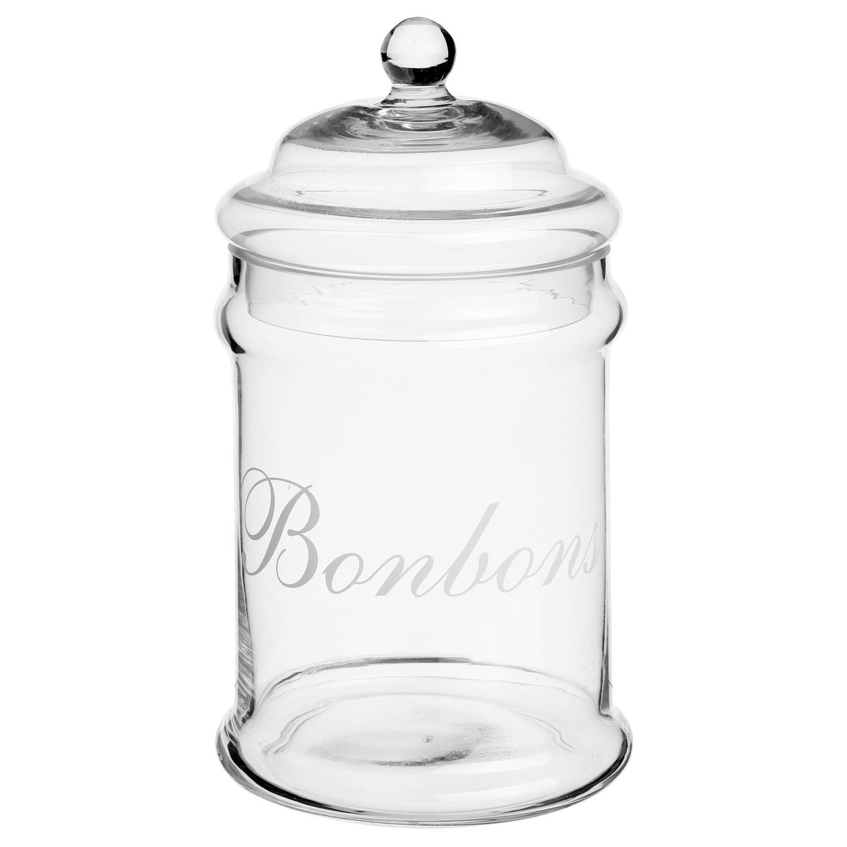 Bocal à bonbons en verre avec couvercle transparent, SECRET DE GOURMET