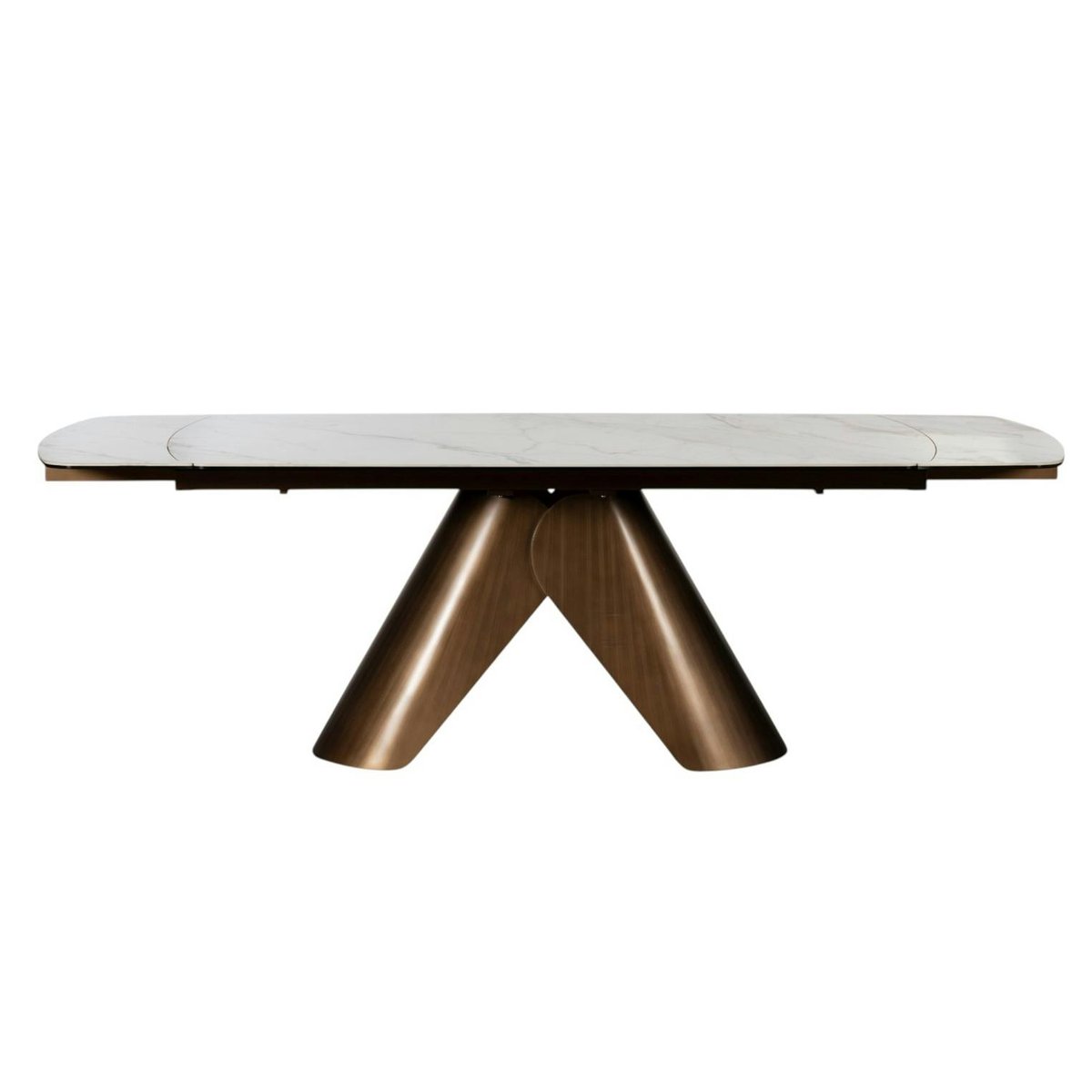 Table en céramique blanche 180-260 cm SEMPIONE blanc, PIER IMPORT