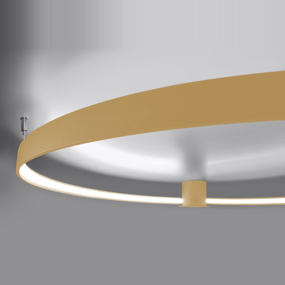 Plafonnier Aluminium Doré LED 1 Rio doré, EDEN