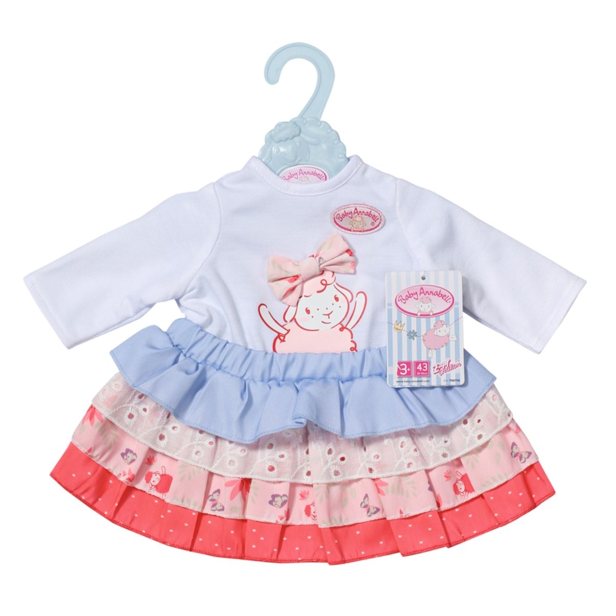 Baby Annabell Ensemble avec Jupe pour poupée 43 cm multicolore, ZAPF CREATION