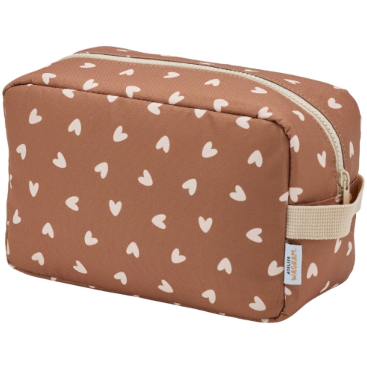 Trousse de toilette marron, beige, ATELIER WAGRAM