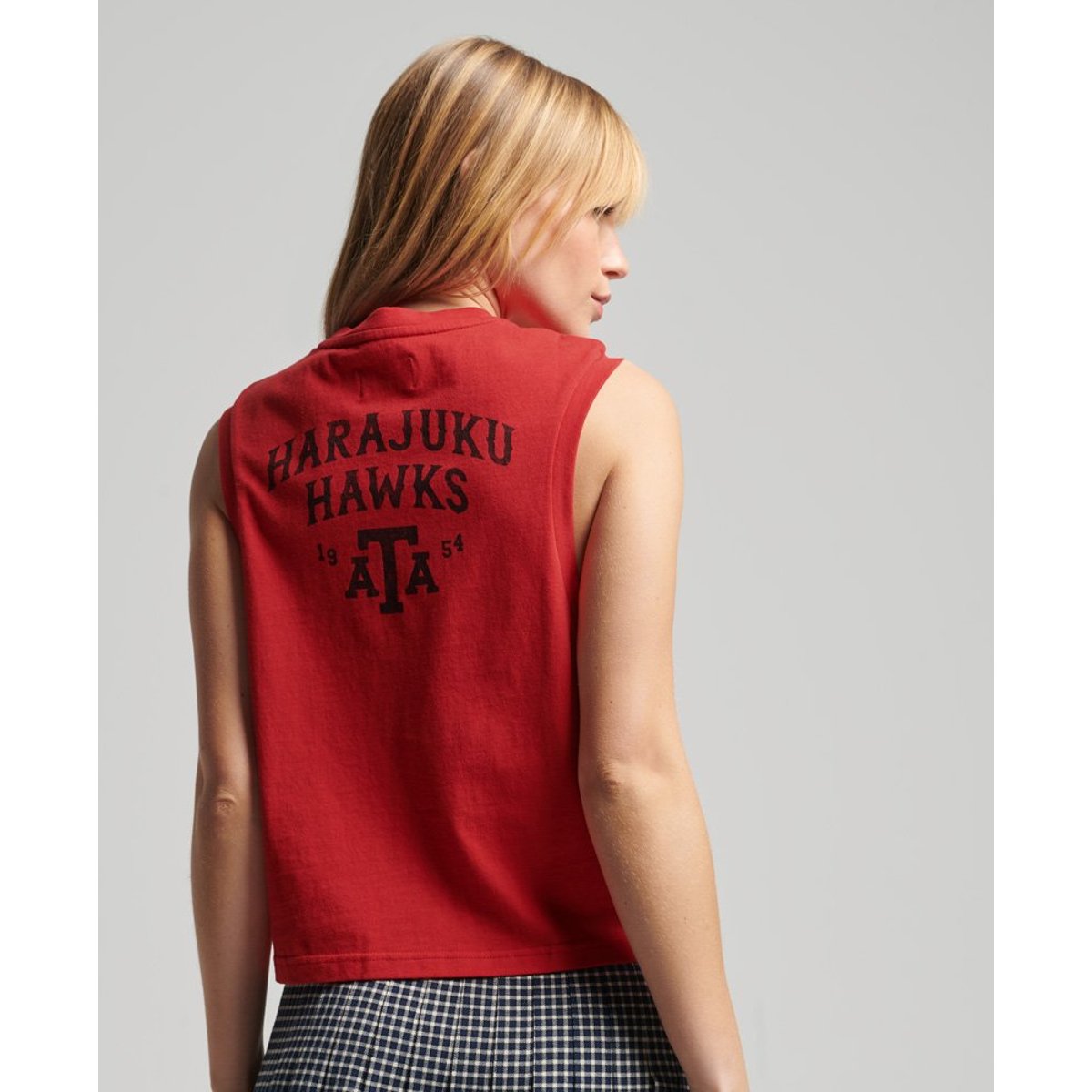 Débardeur Collegiate Vintage rouge rebelle, SUPERDRY