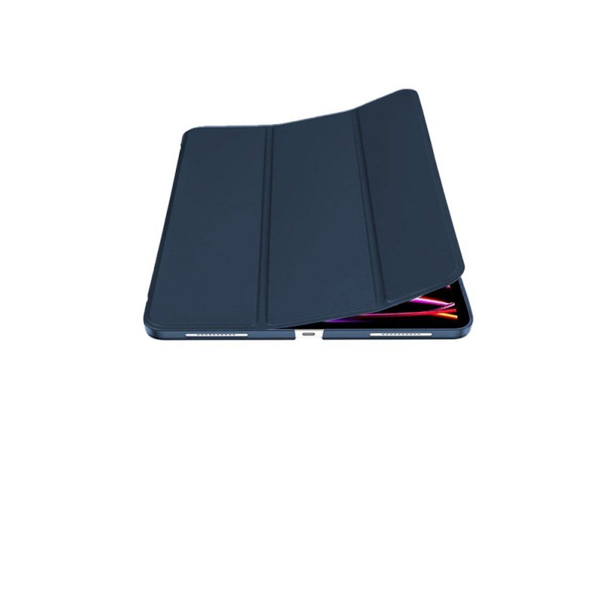 Etui Smart Cover à rabat avec support pour iPad Pro 12.9" (2018/2020/2021) bleu, EVETANE