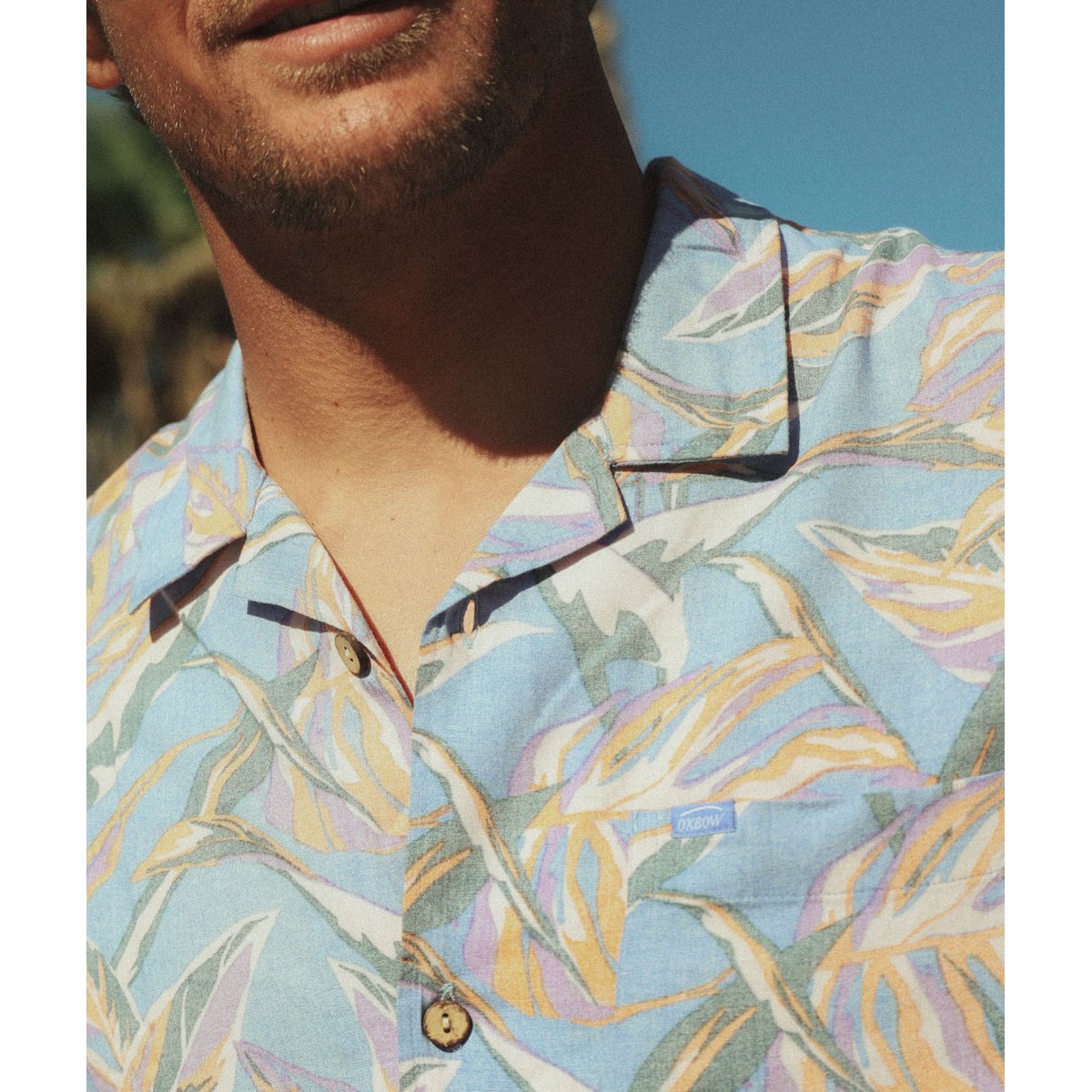 Chemise manches courtes TROPICS lavender, OXBOW