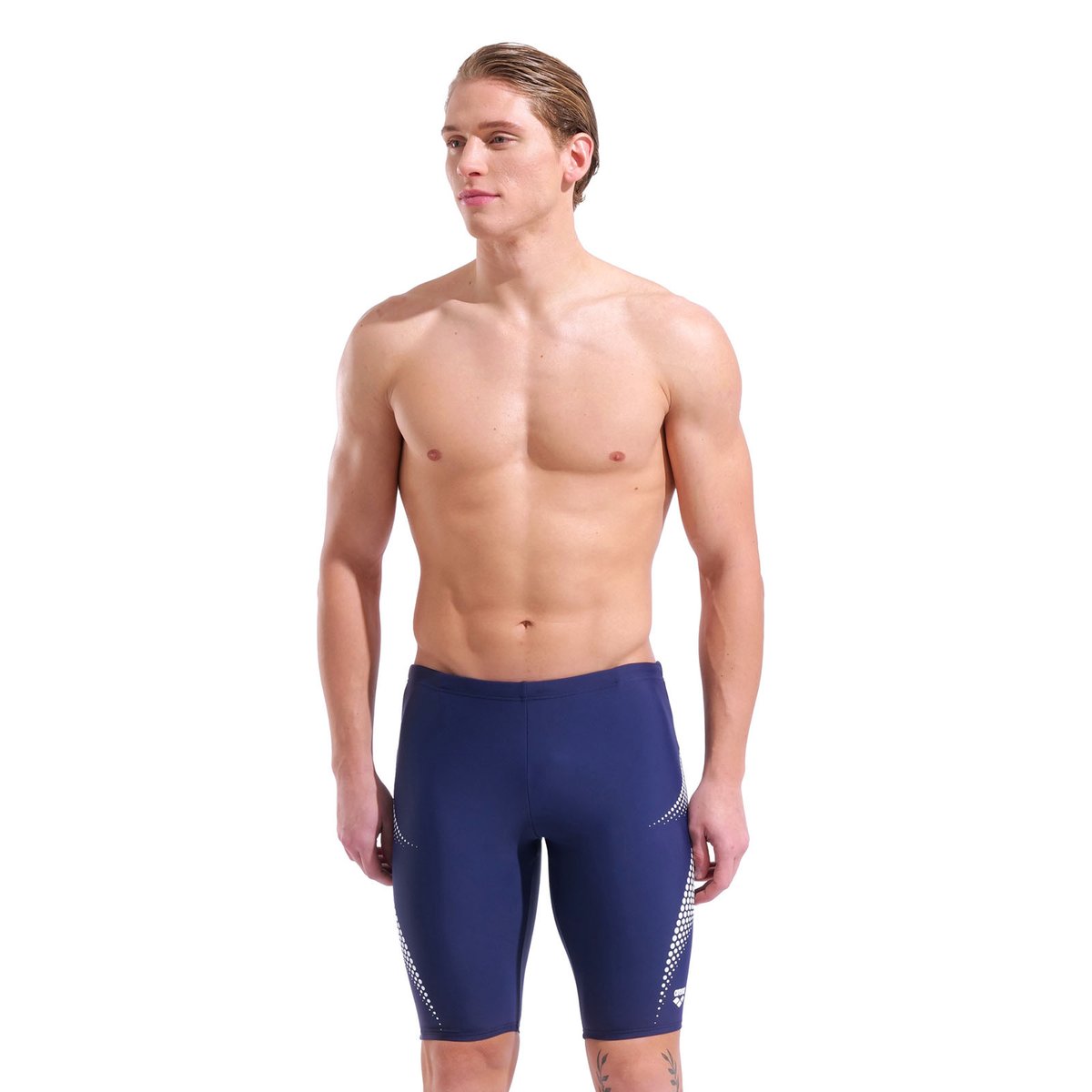 arena Feel jammer de natation homme à motif à pois navy-white, ARENA