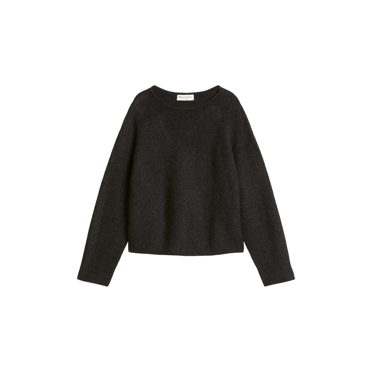 Pull en maille coupe classique en un mélange doux de poils de yack et de laine d'alpaga gris, MARC O'POLO