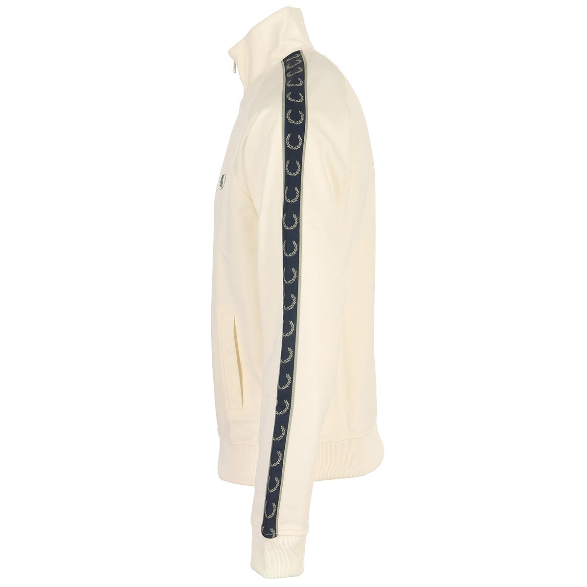 Veste sportswear CONSTRAST TAPED TRACK JACKET ecru, FRED PERRY