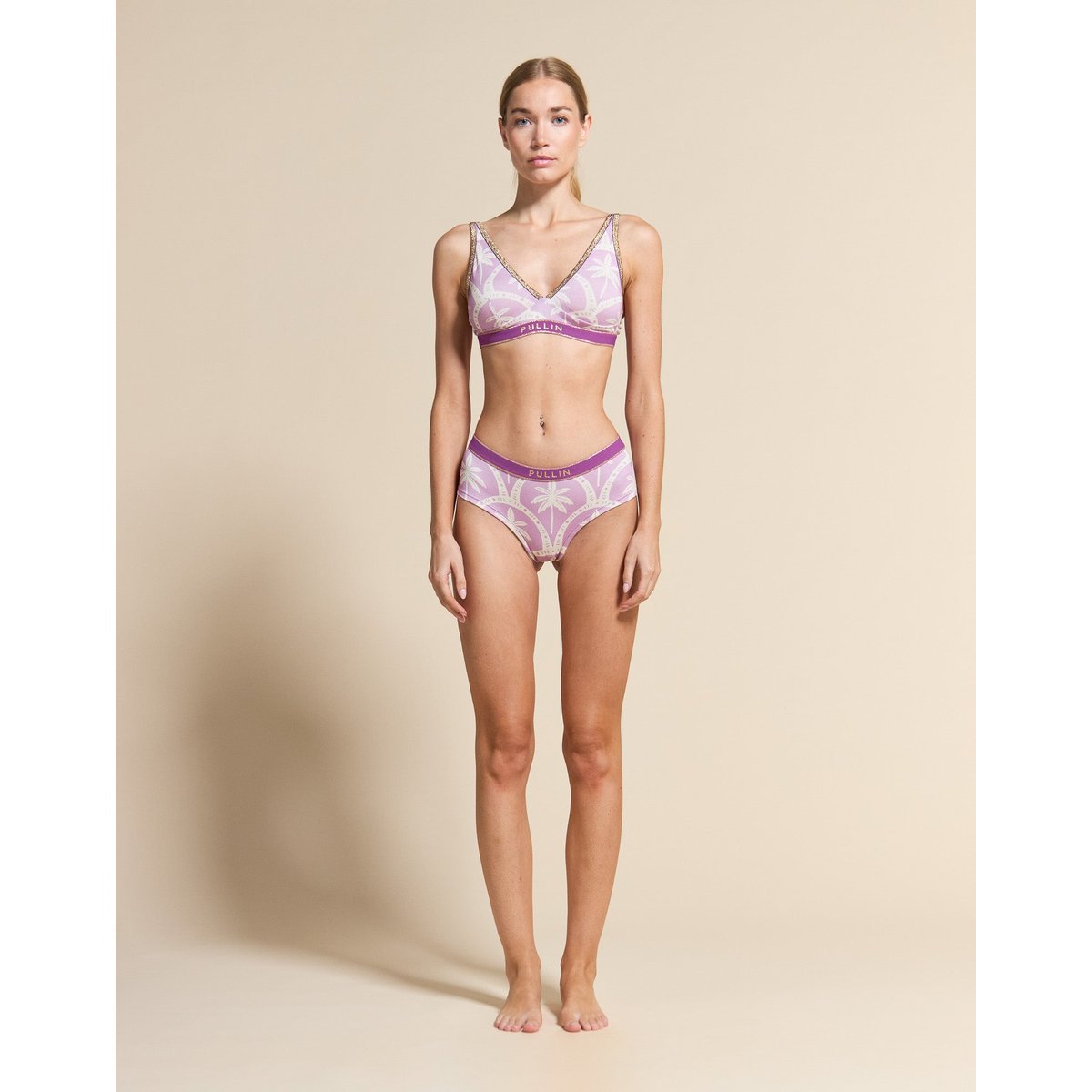 CULOTTE CHEEKY PALMS rose, PULLIN