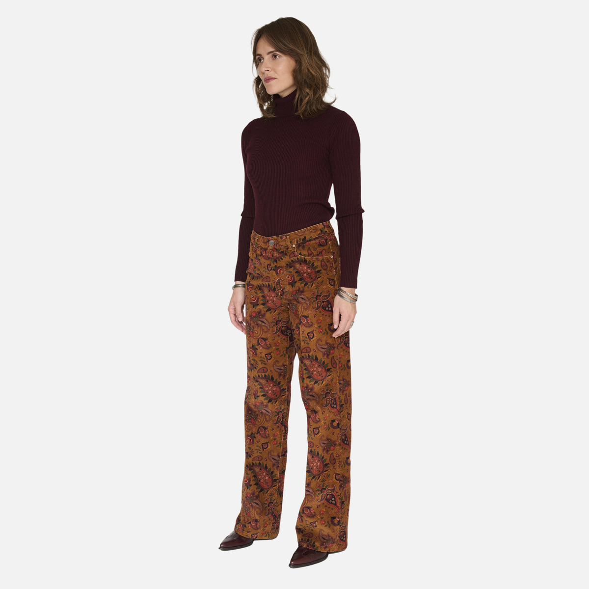 Pantalon THE JAGGER PAISLEY camel, MKT STUDIO