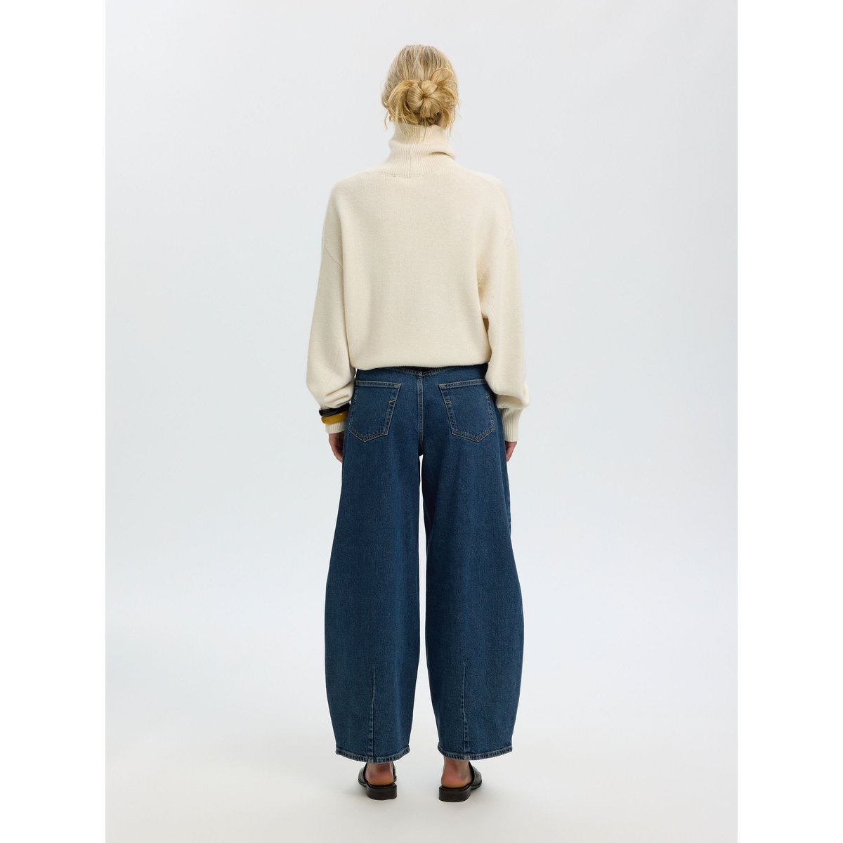 Jeans Barrel bleu - medium blue denim1, SELECTED