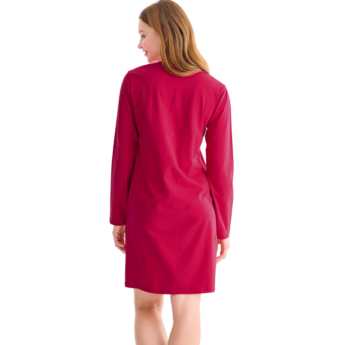 Chemise de nuit manches longues COSY NIGHTS rouge, LISCA