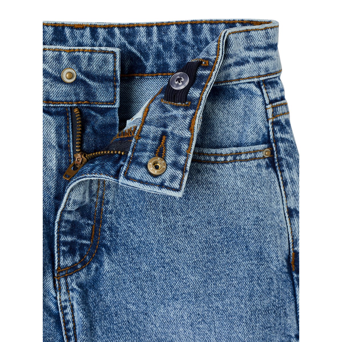 Jean large morphologik tour de hanches fin bleu moyen, VERTBAUDET