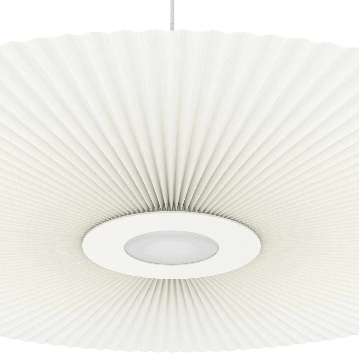 Suspension plafonnier plissée 120 cm, CARMEN blanc, HARTO