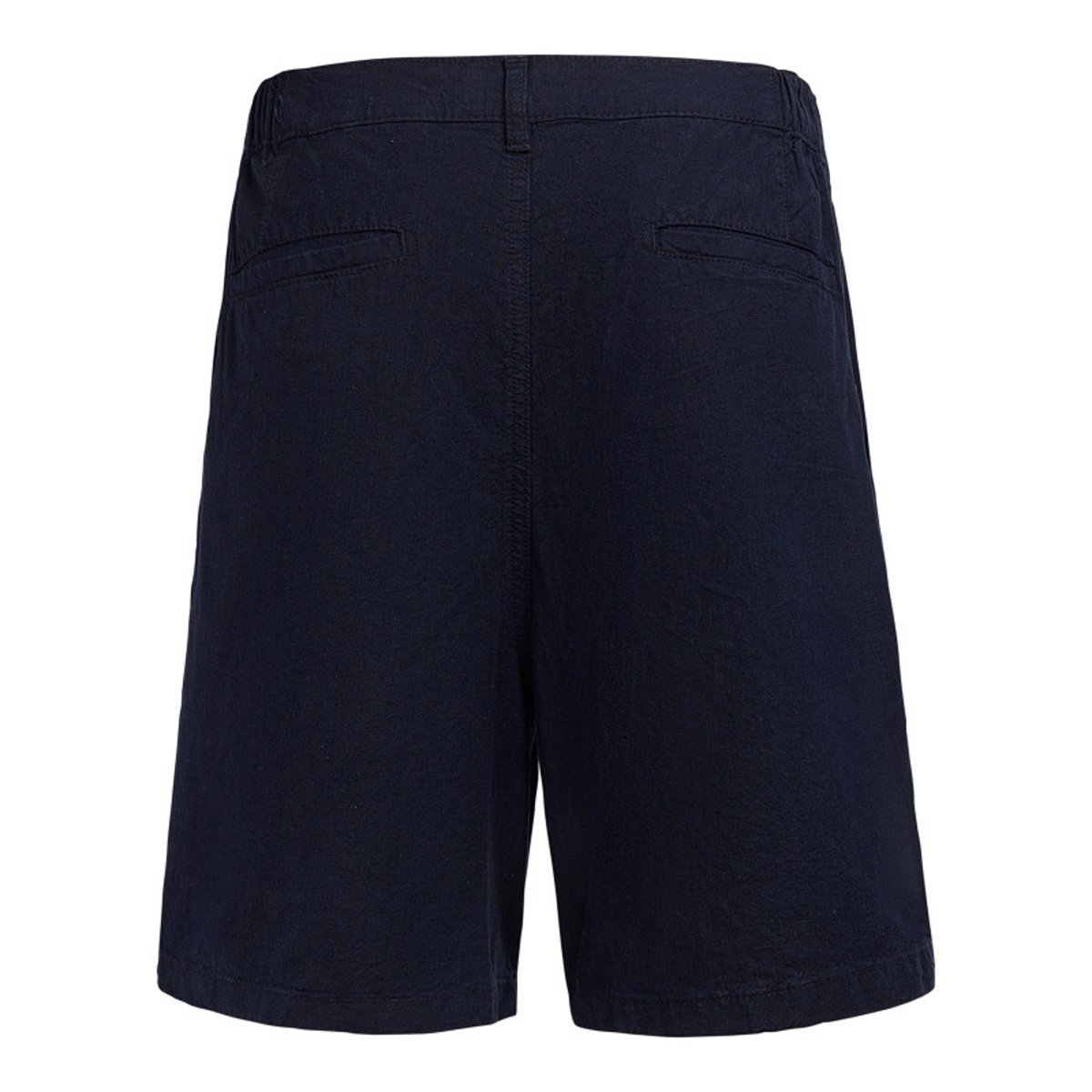 Short bleu foncé à coupe droite pourvu d'un cordon de serrage à la taille bleu foncé, TEDDY SMITH