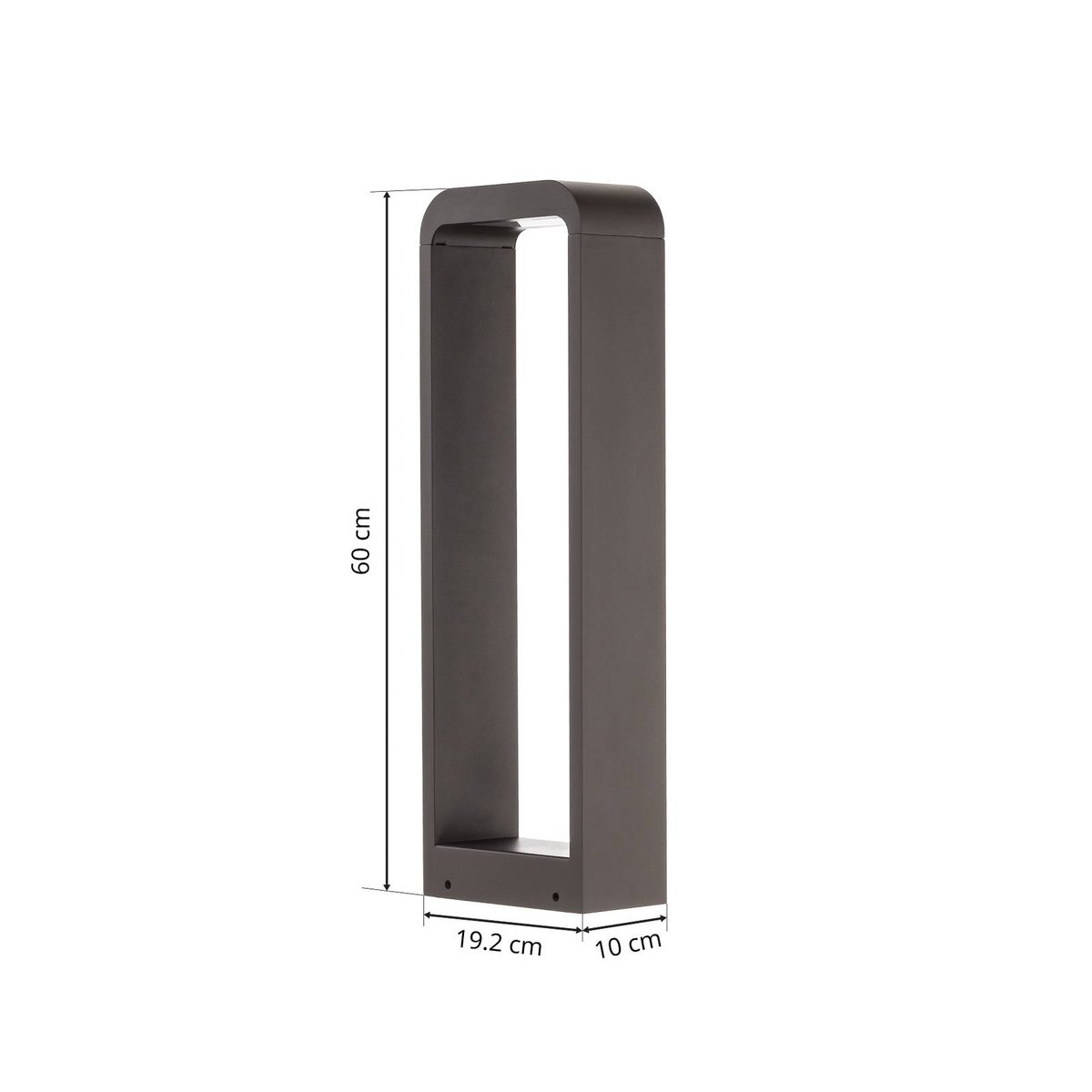 Luminaire extérieur en aluminium moderneLED anthracite, LINDBY
