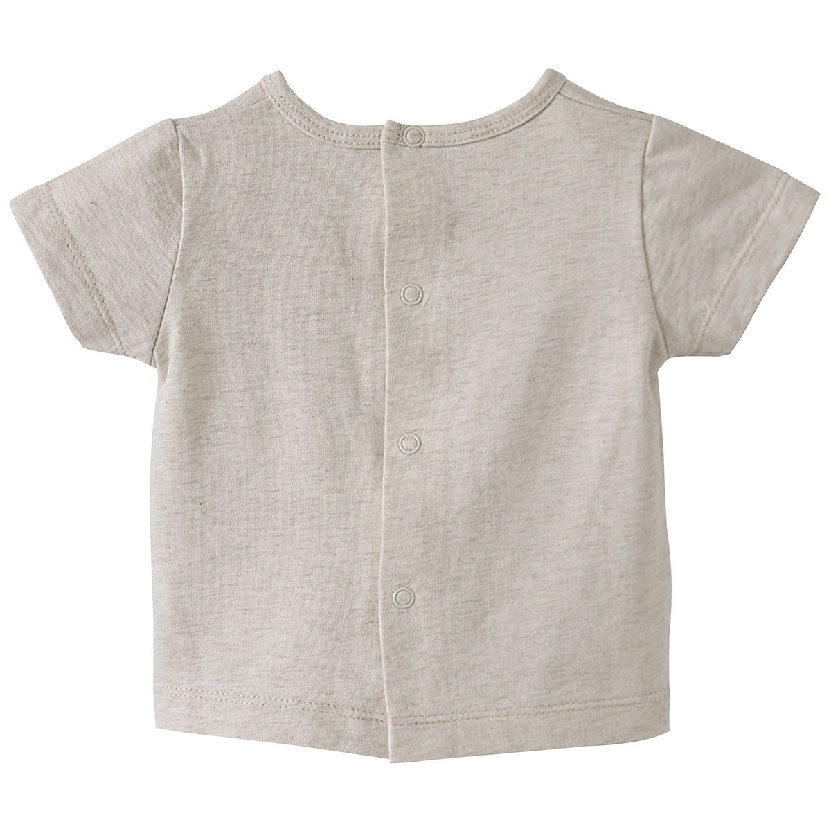 Salopette courte + tee-shirt ecru beige, SUCRE D'ORGE