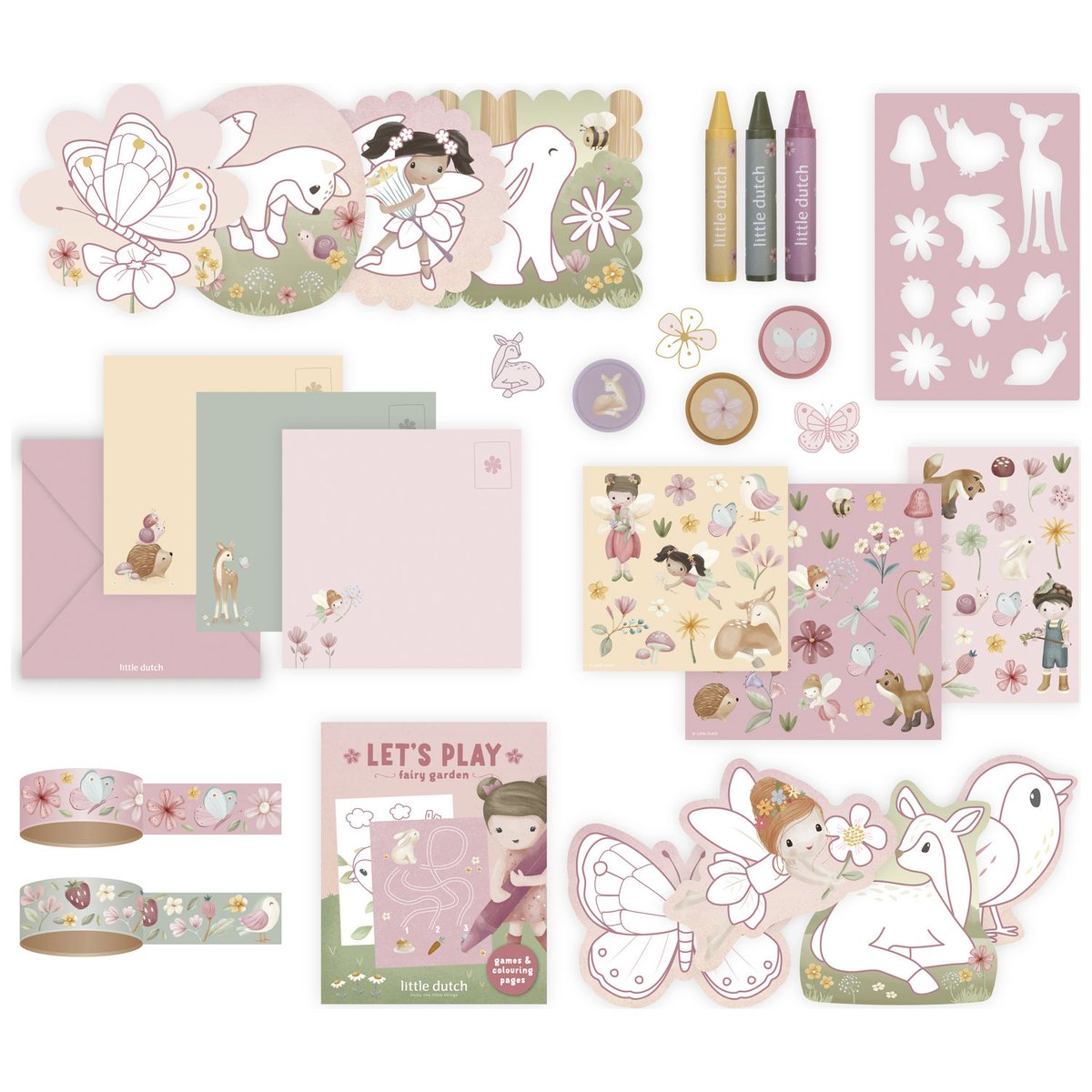 Valisette d'activités créatives rose, LITTLE DUTCH