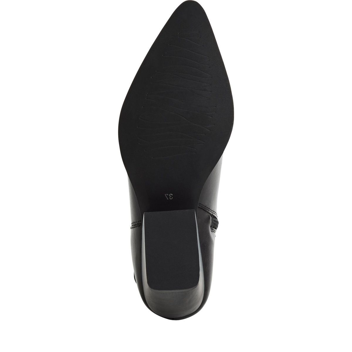 Bottine en cuir noir, MARCO TOZZI