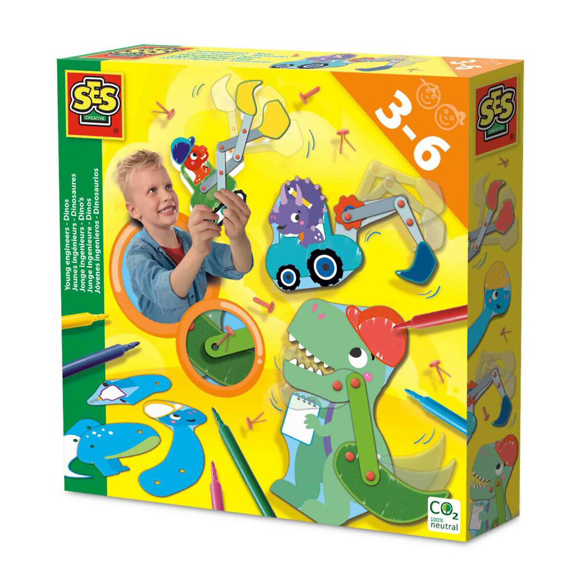 Brinquedo "Jovens engenheiros", SES multicolor, SES