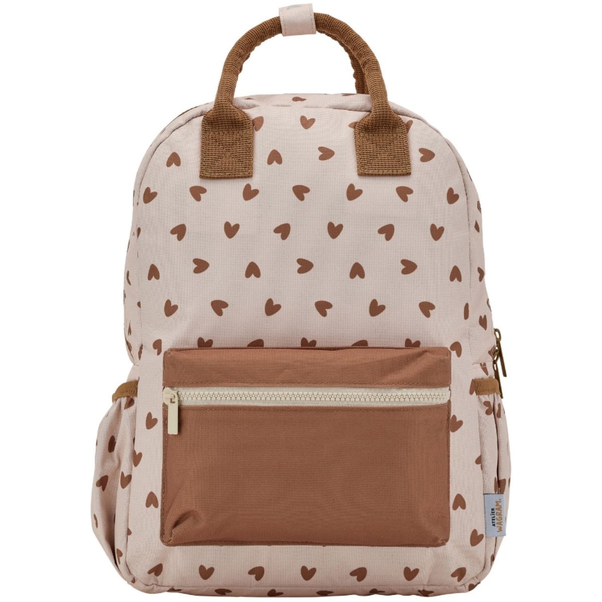 Sac à dos beige, marron, ATELIER WAGRAM